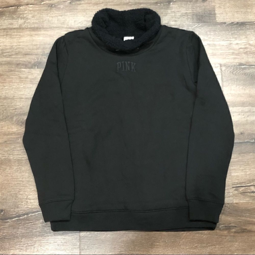 PINK Sherpa Lined Sweatshirt